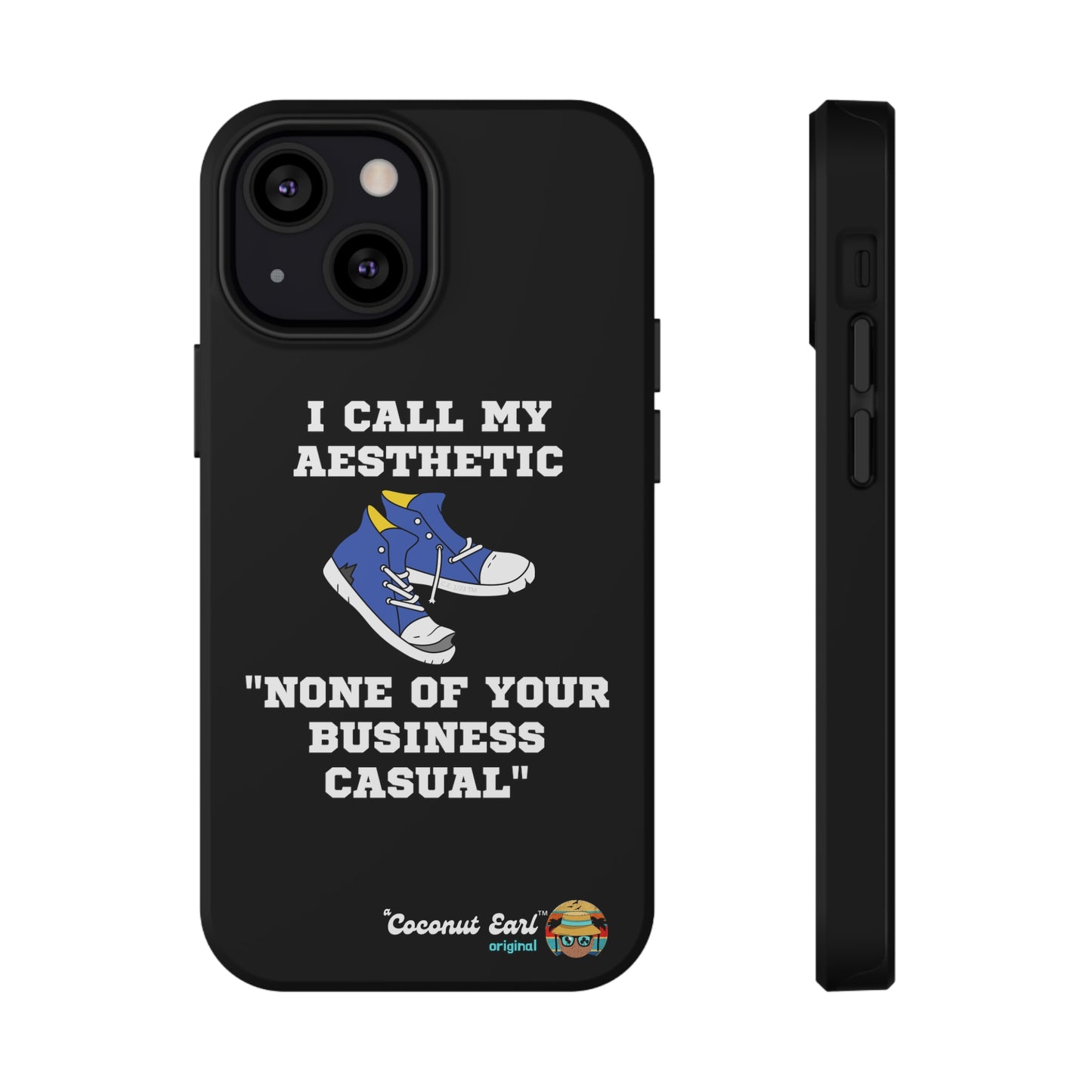 None of Your Business Casual Impact-Resistant Phone Case