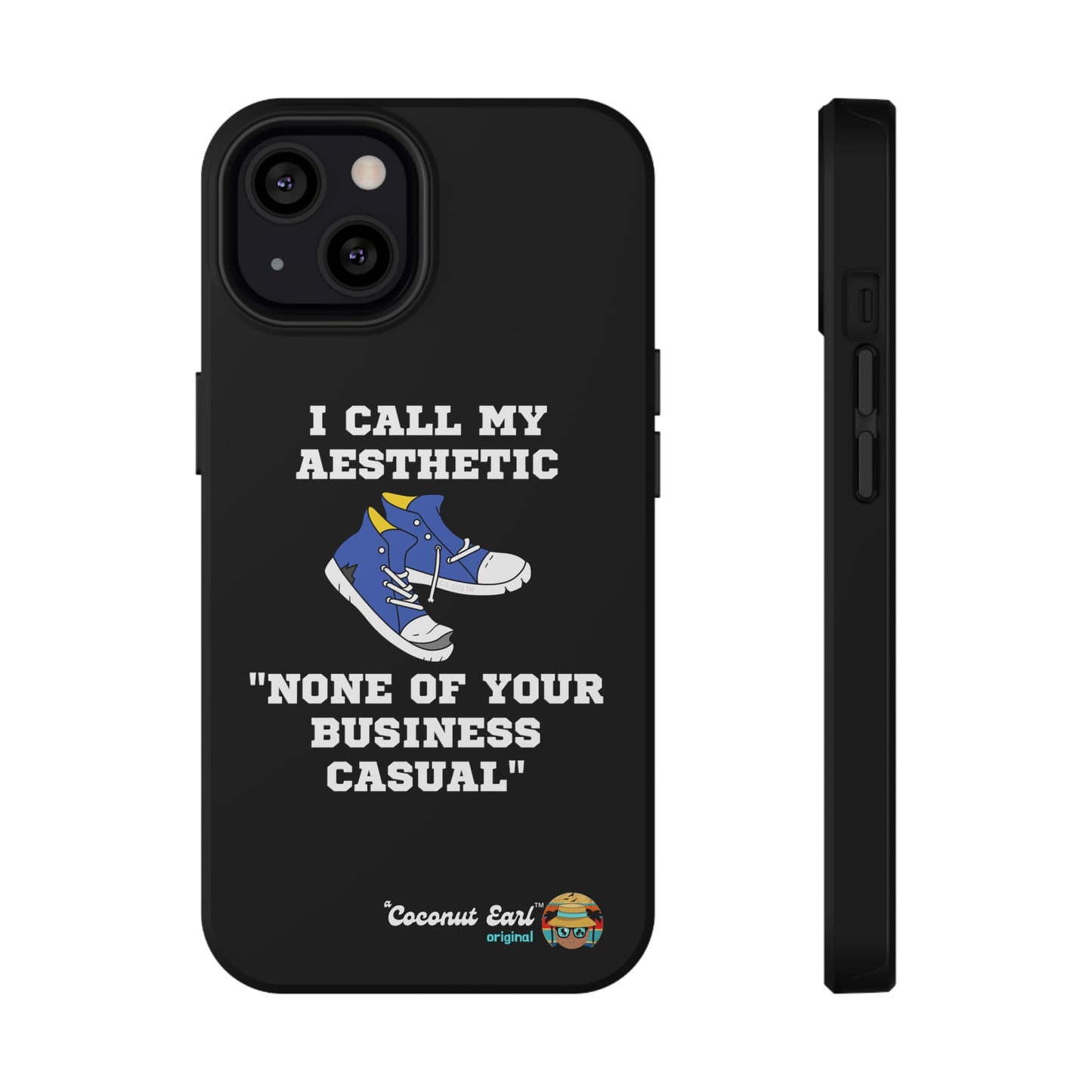 None of Your Business Casual Impact-Resistant Phone Case