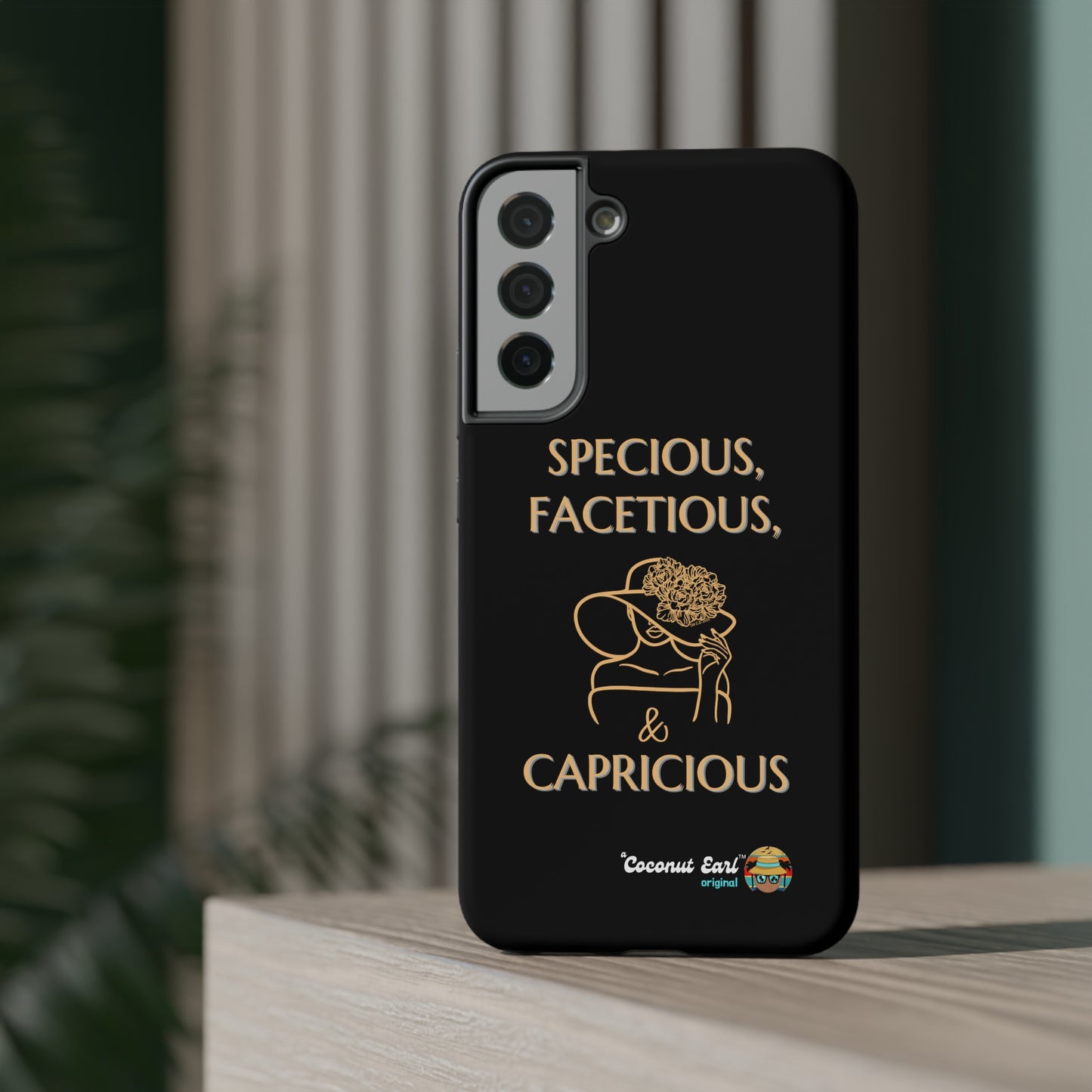 Specious, Facetious and Capricious Impact-Resistant Phone Case