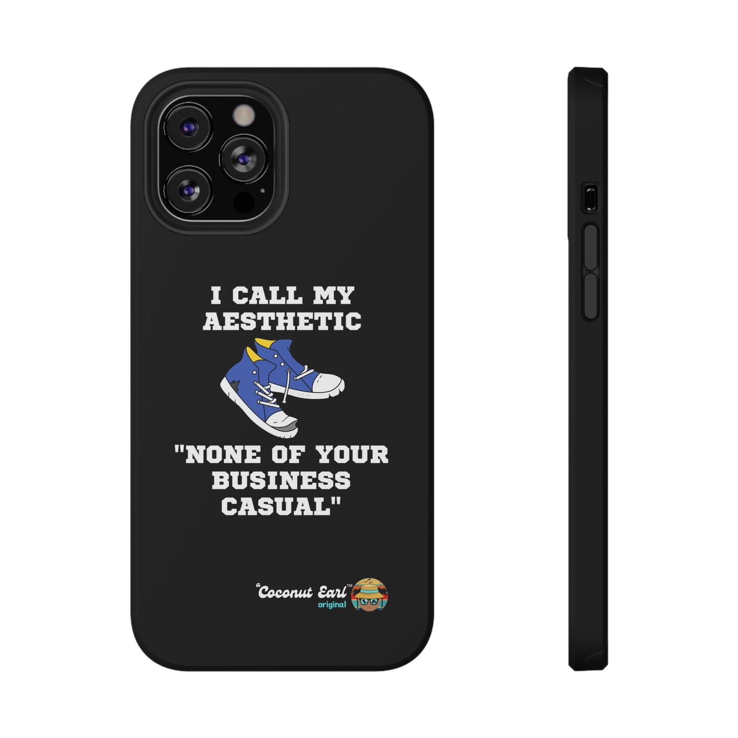 None of Your Business Casual Impact-Resistant Phone Case