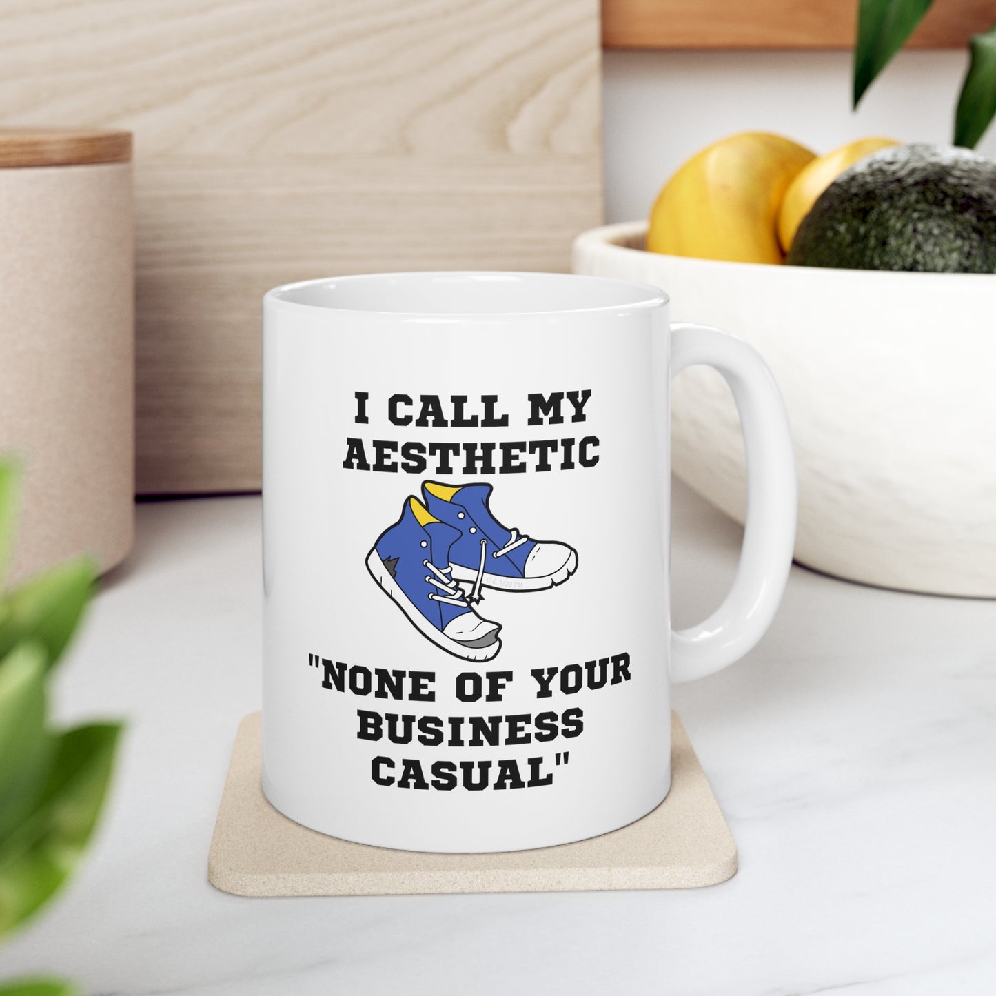 None of Your Business Casual Ceramic Mug 11oz