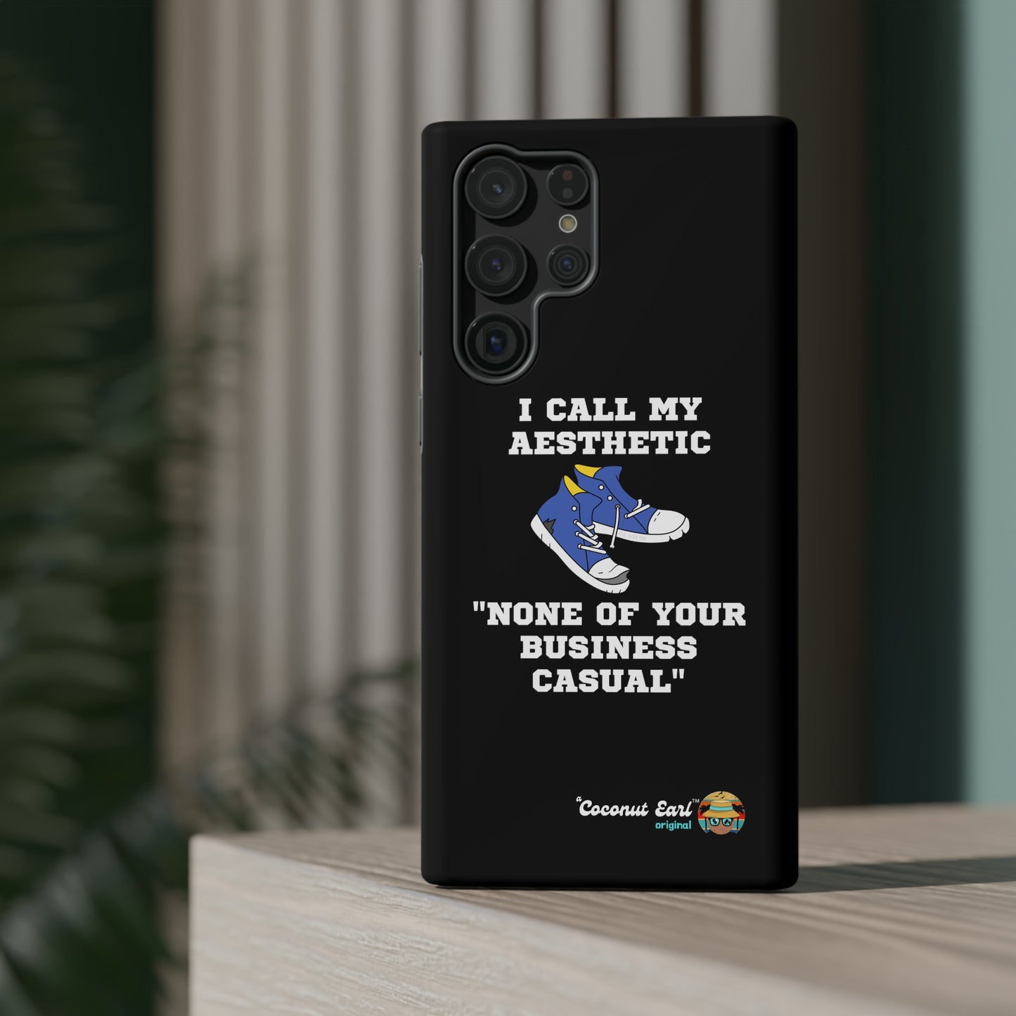 None of Your Business Casual Impact-Resistant Phone Case