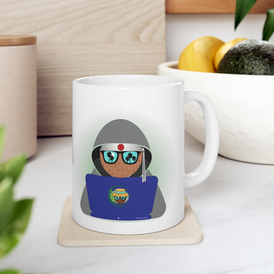 Coconut Earl Hacks the Matrix Ceramic Mug 11oz