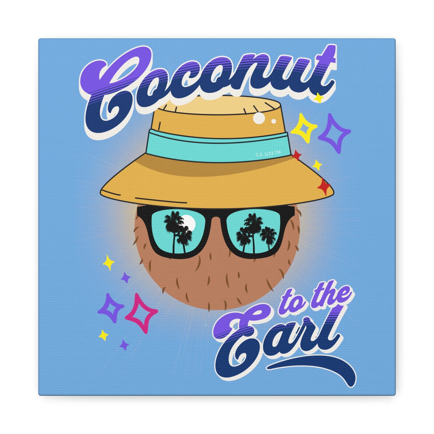 Coconut to tha' Earl 12" x 12" Canvas Gallery Wrap