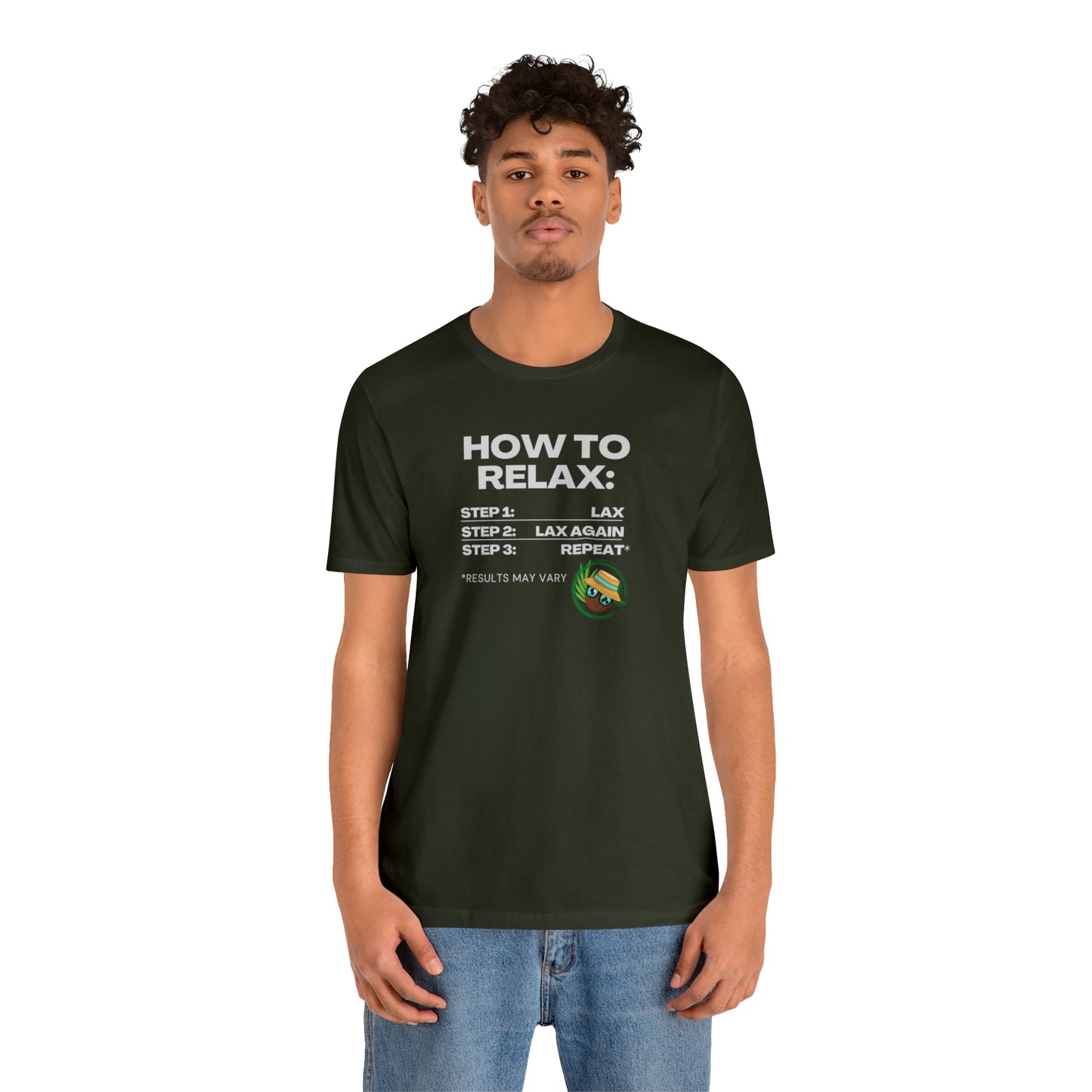 How to Relax - Coconut Earl Style Unisex Tee - Dark Colors