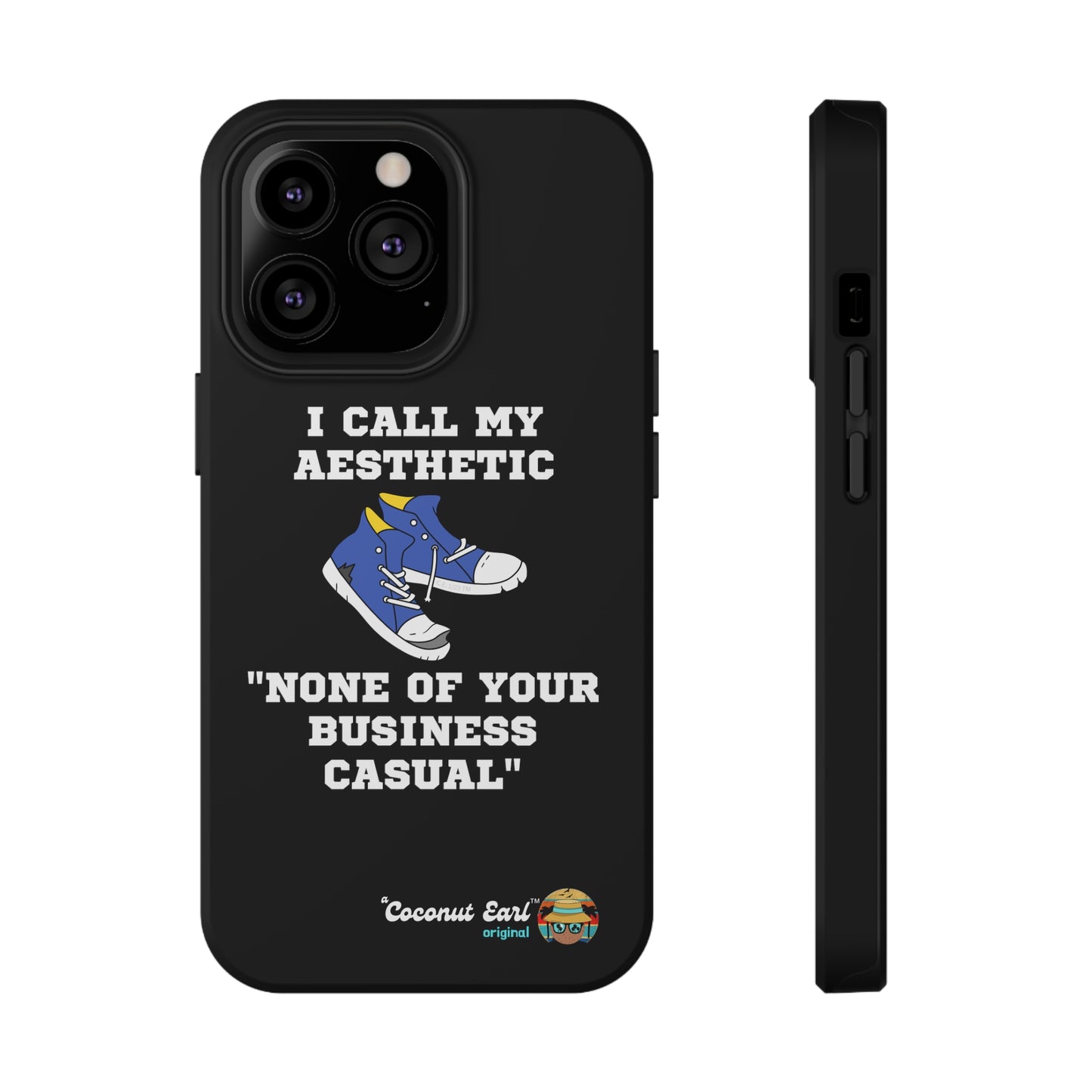 None of Your Business Casual Impact-Resistant Phone Case