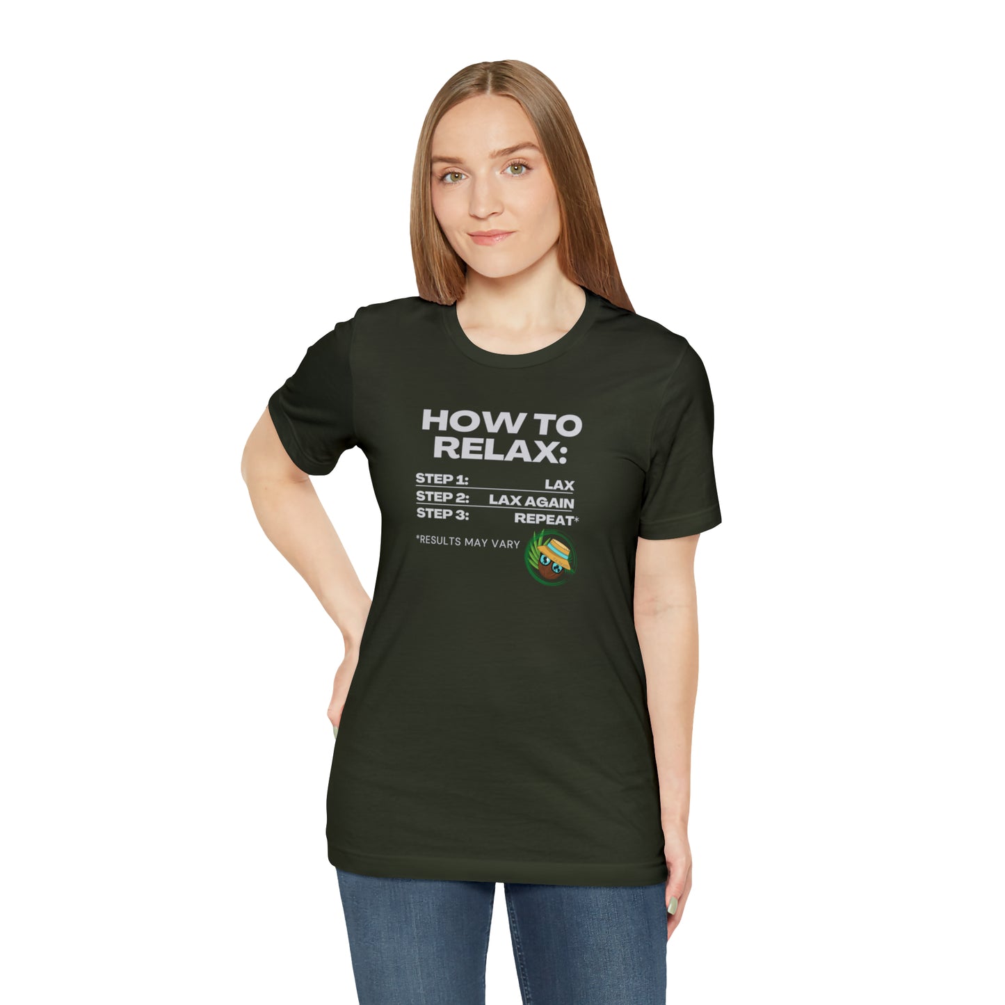 How to Relax - Coconut Earl Style Unisex Tee - Dark Colors