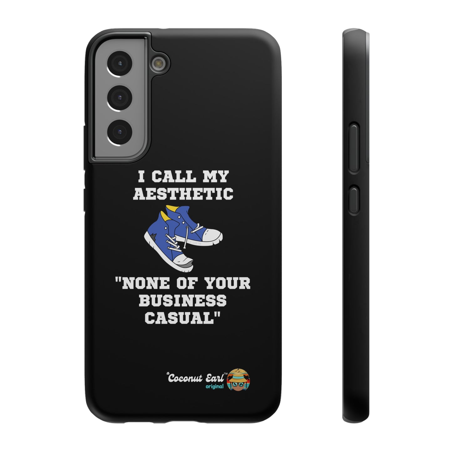 None of Your Business Casual Impact-Resistant Phone Case