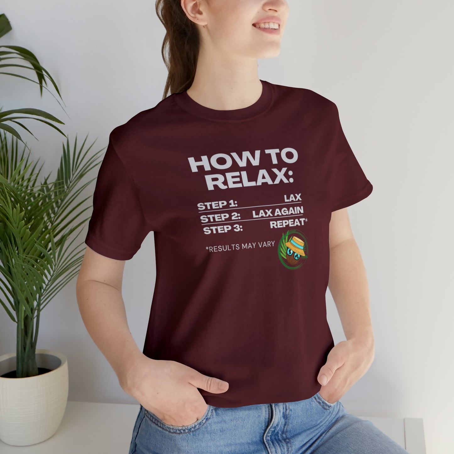 How to Relax - Coconut Earl Style Unisex Tee - Dark Colors