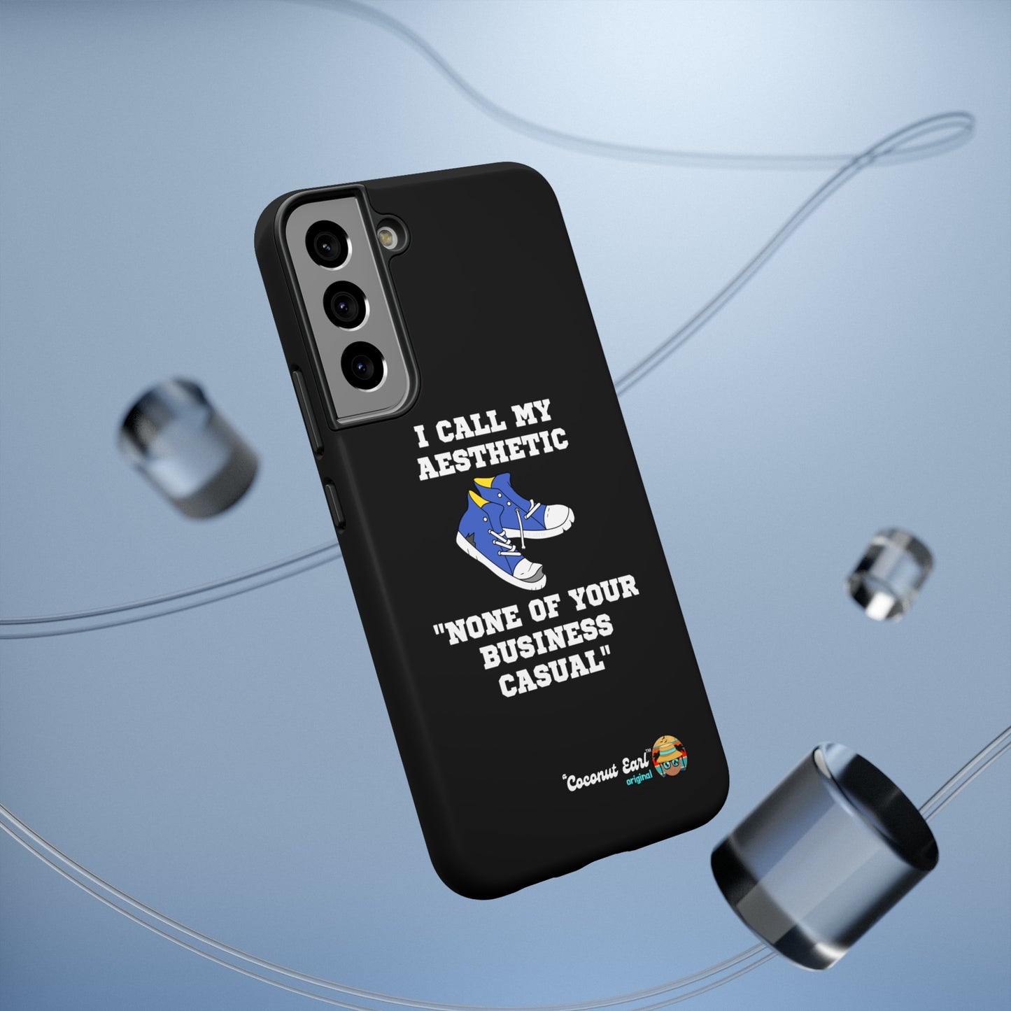 None of Your Business Casual Impact-Resistant Phone Case