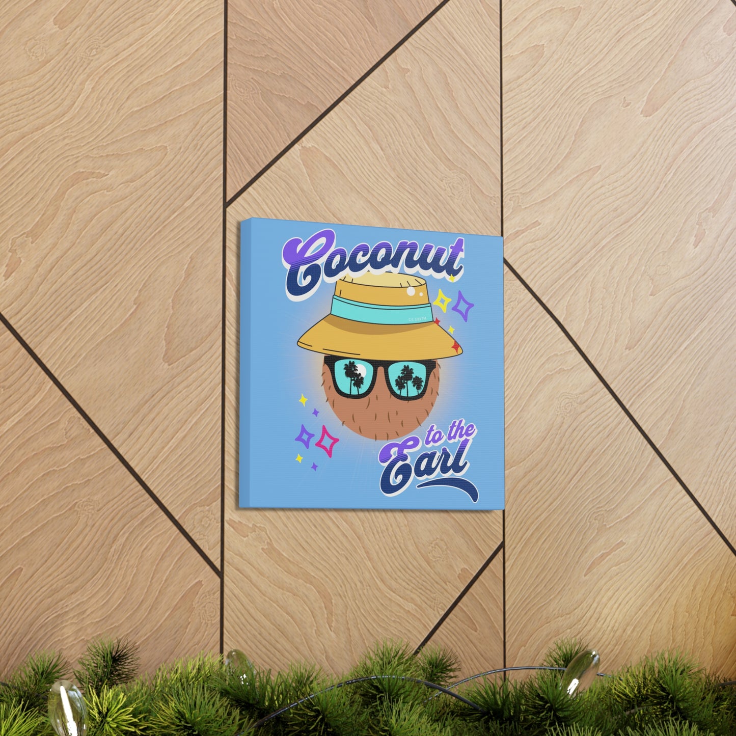 Coconut to tha' Earl 12" x 12" Canvas Gallery Wrap