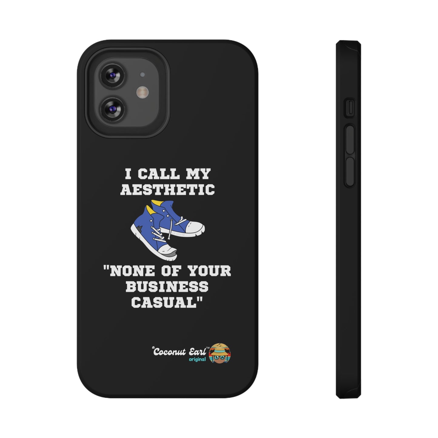 None of Your Business Casual Impact-Resistant Phone Case