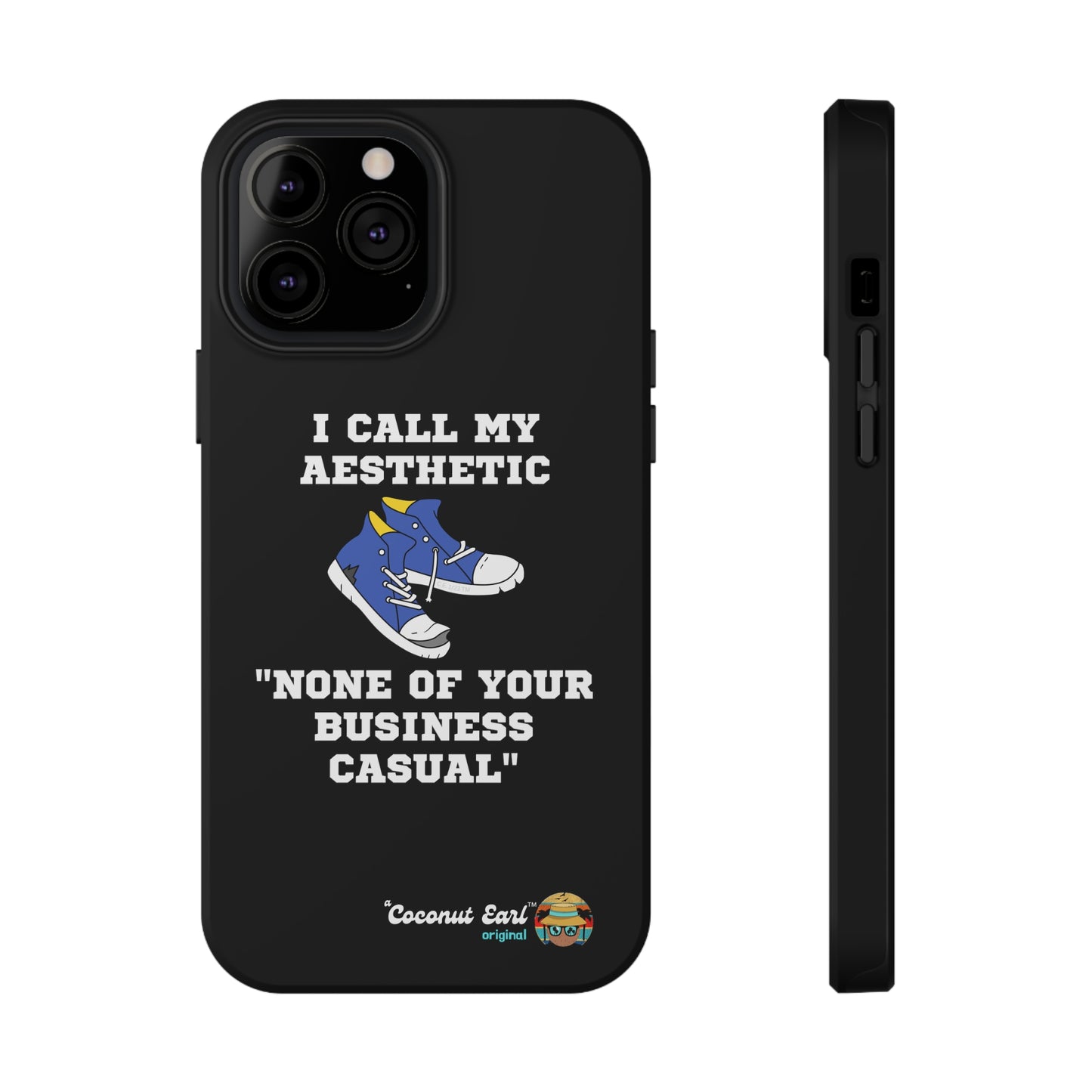 None of Your Business Casual Impact-Resistant Phone Case