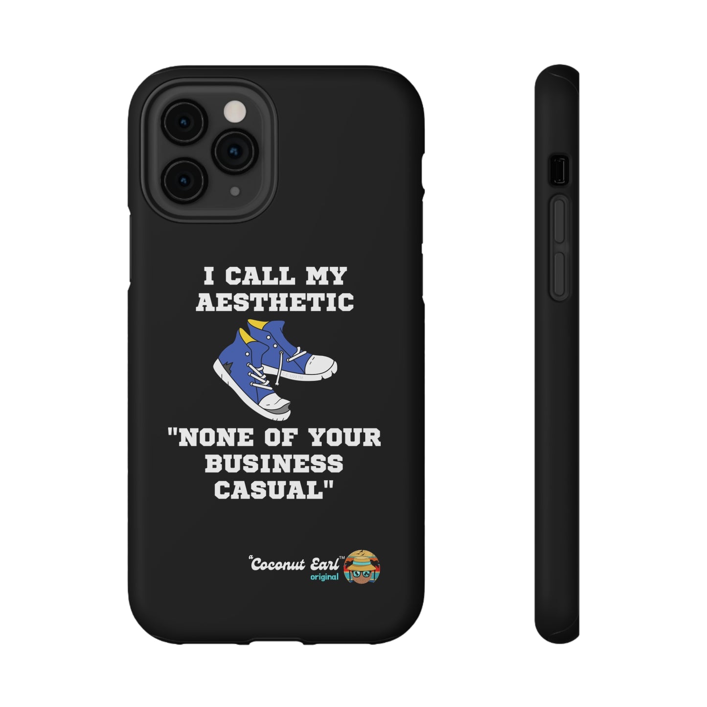 None of Your Business Casual Impact-Resistant Phone Case