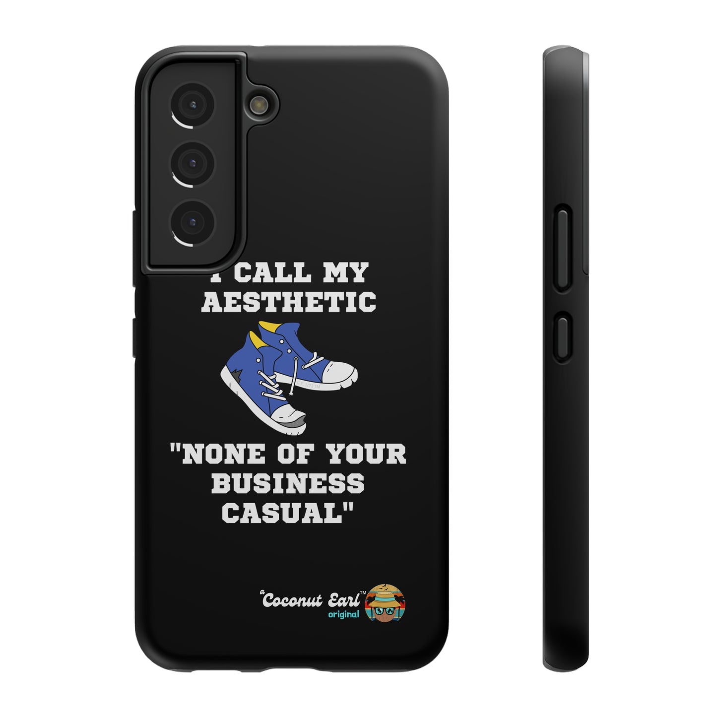 None of Your Business Casual Impact-Resistant Phone Case