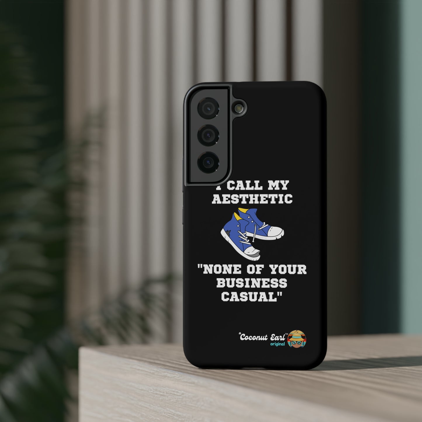 None of Your Business Casual Impact-Resistant Phone Case