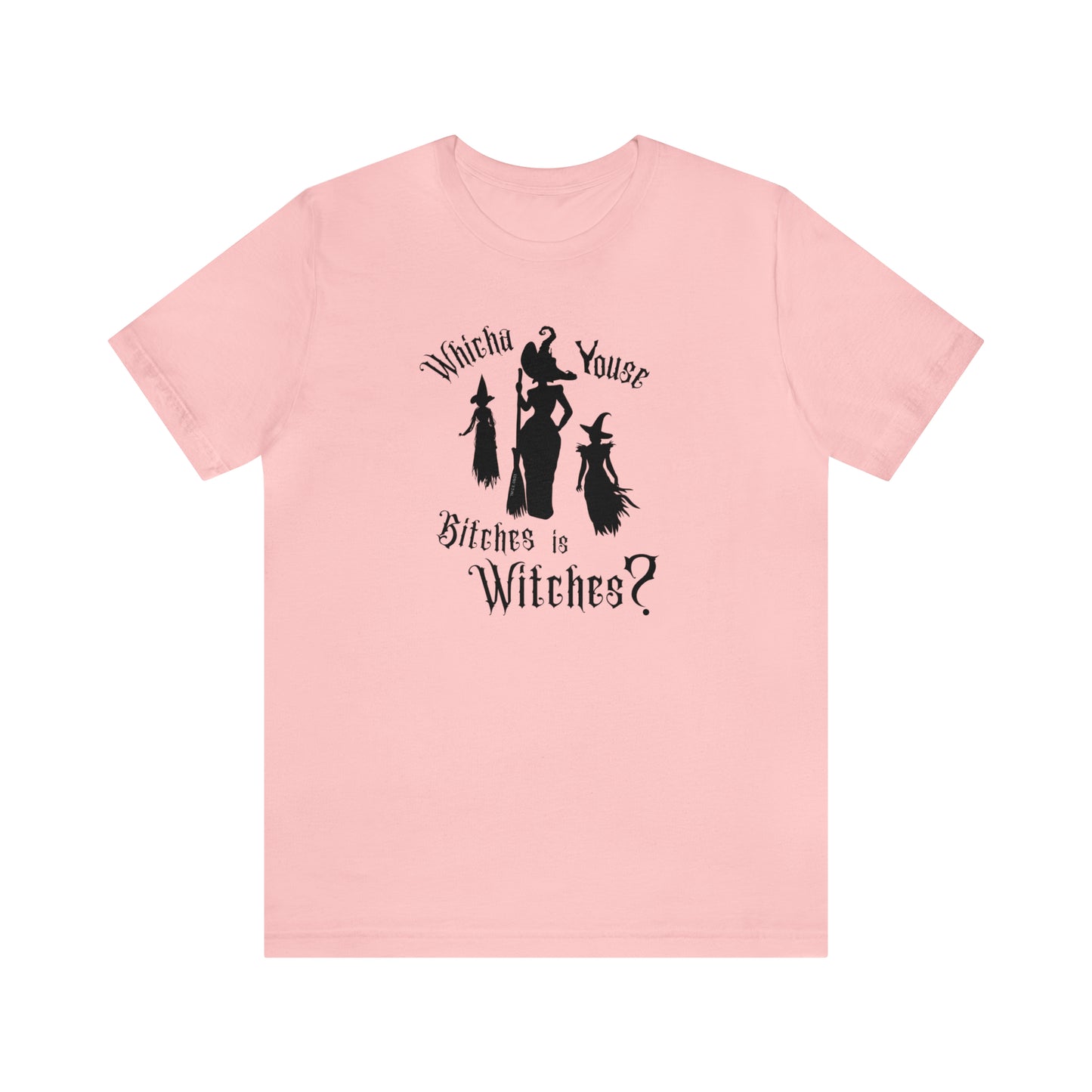 Whicha' Youse . . . is Witches? Halloween Shirt Unisex Tee Light Shirt Design