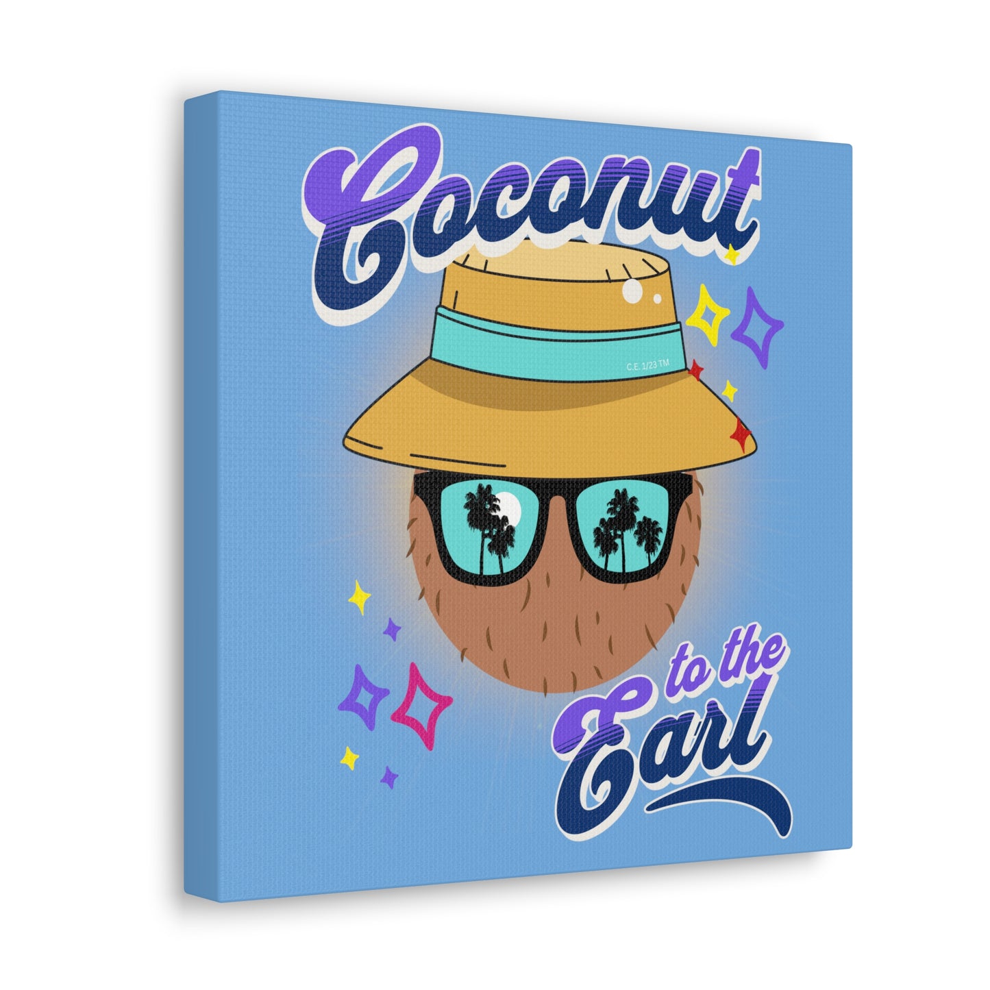 Coconut to tha' Earl 12" x 12" Canvas Gallery Wrap