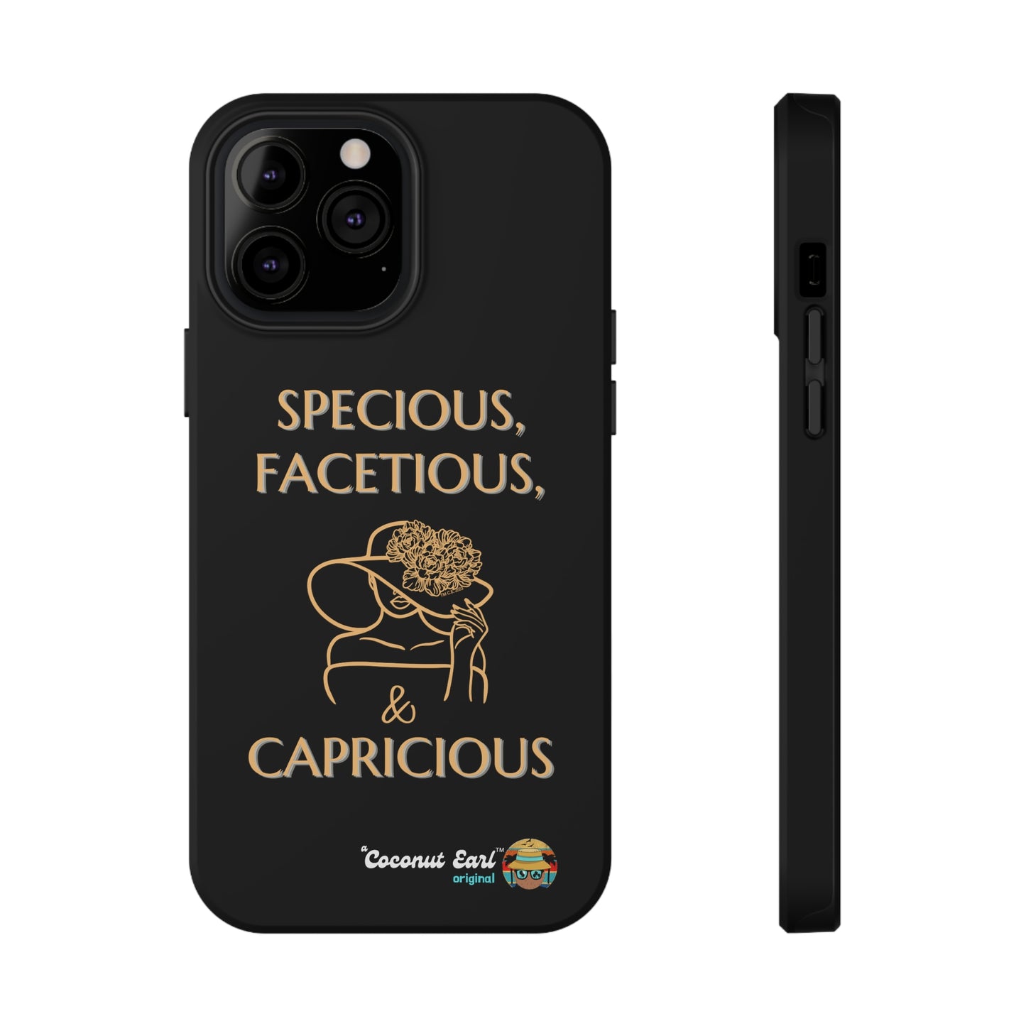 Specious, Facetious and Capricious Impact-Resistant Phone Case